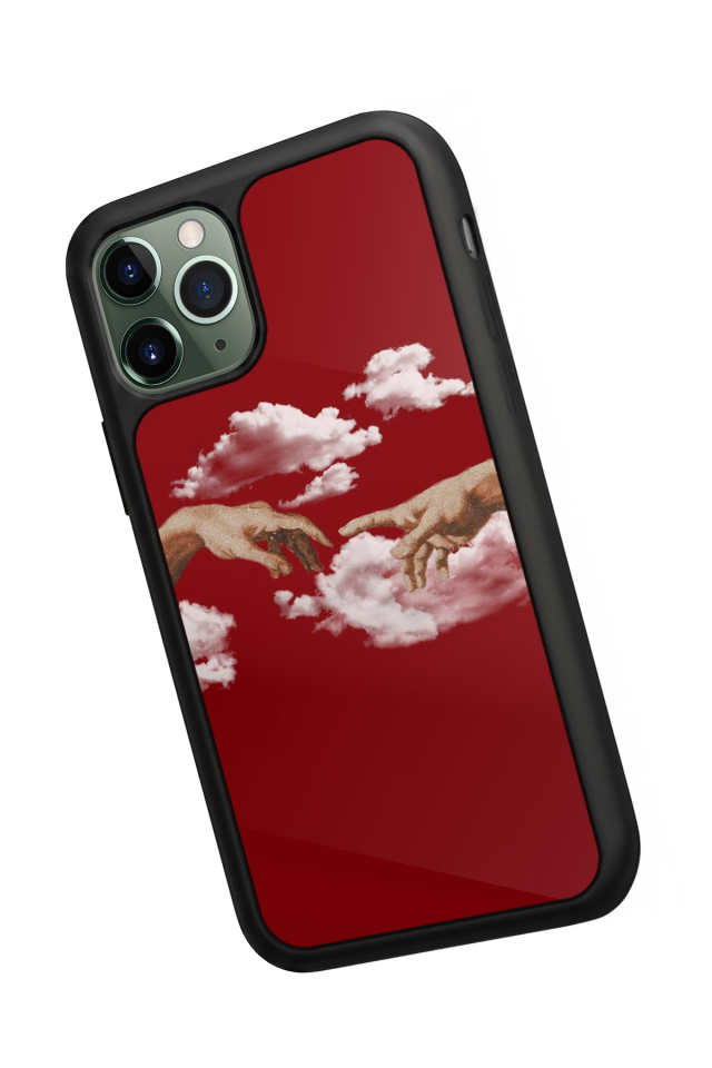 iPhone 11 Pro Uyumlu Kirmizi Tasarımlı Glossy Premium Kılıf
