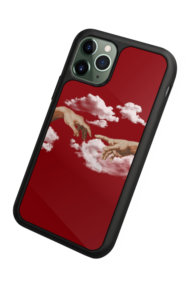 iPhone 11 Pro Uyumlu Kirmizi Tasarımlı Glossy Premium Kılıf