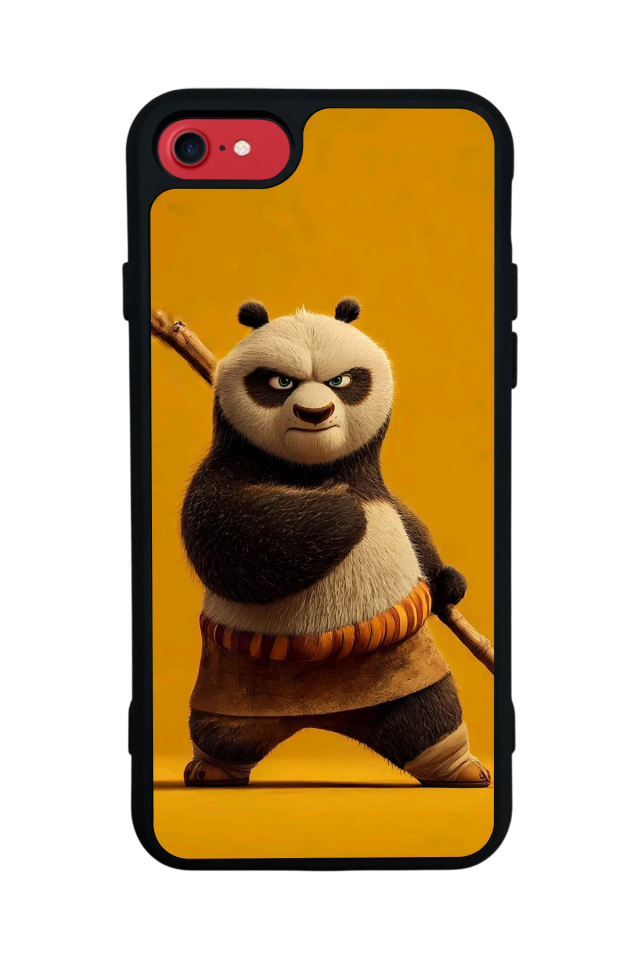 iPhone 8 Uyumlu Kung Fu Panda Tasarımlı Glossy Premium Kılıf