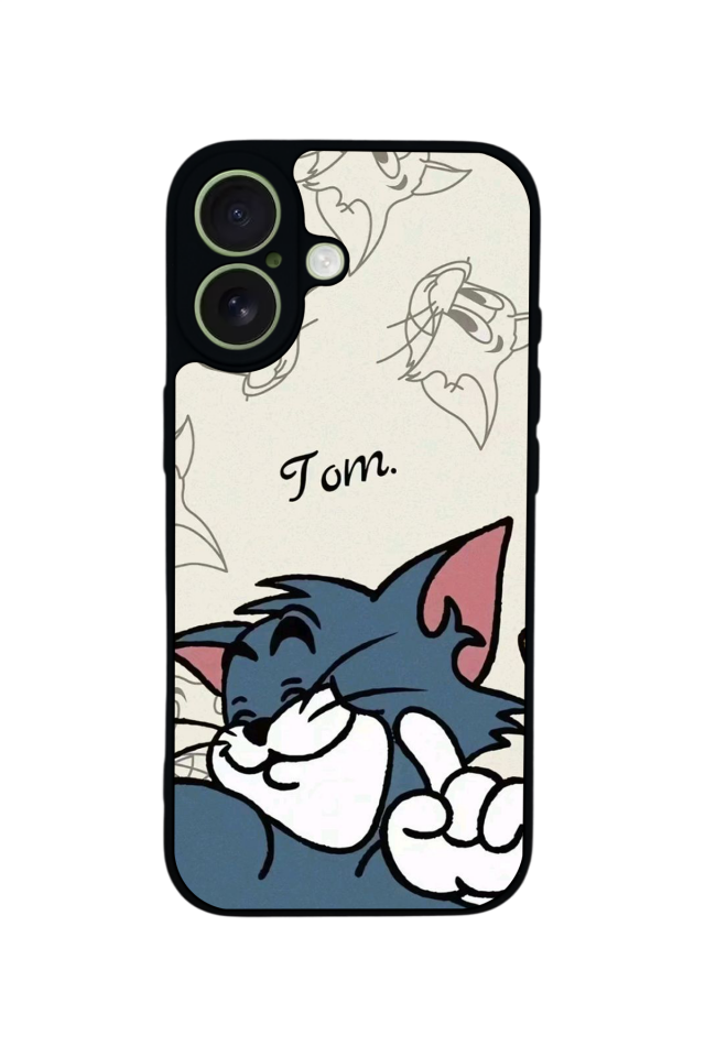 iPhone 17 Uyumlu Tom And Jerry Tasarımlı Glossy Premium Kılıf
