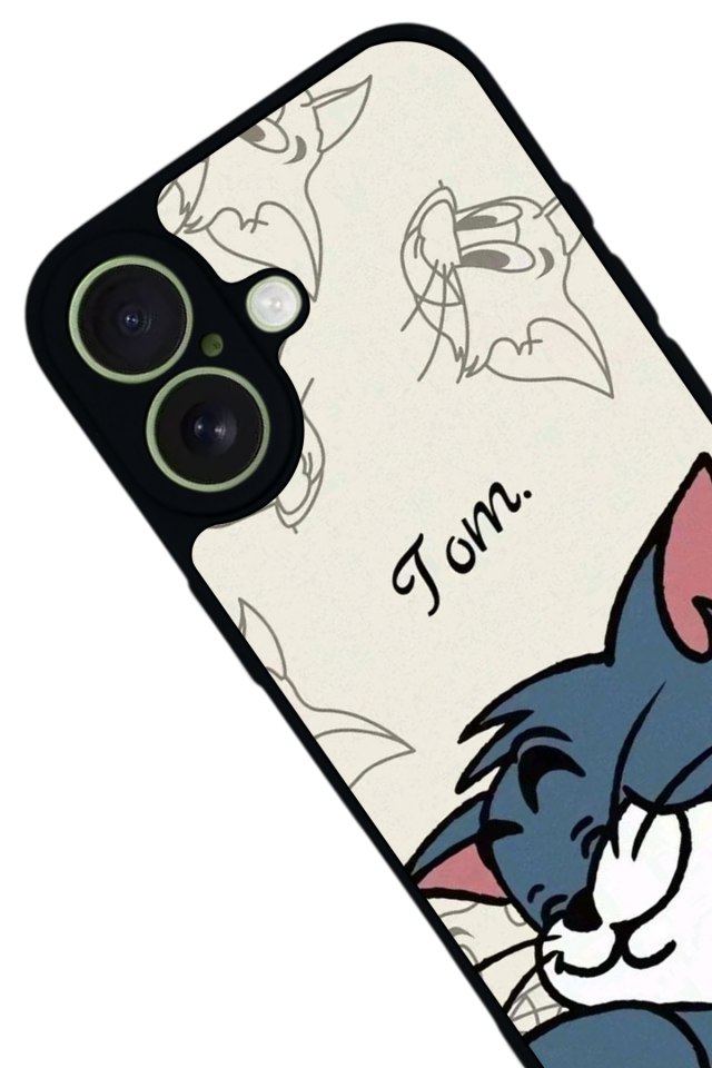 iPhone 17 Uyumlu Tom And Jerry Tasarımlı Glossy Premium Kılıf