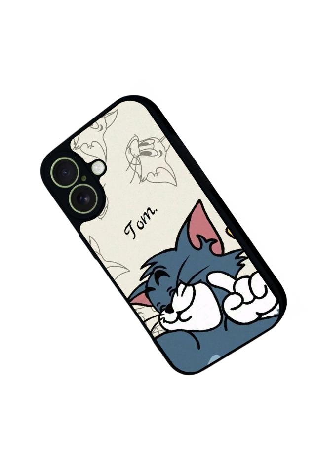 iPhone 17 Uyumlu Tom And Jerry Tasarımlı Glossy Premium Kılıf