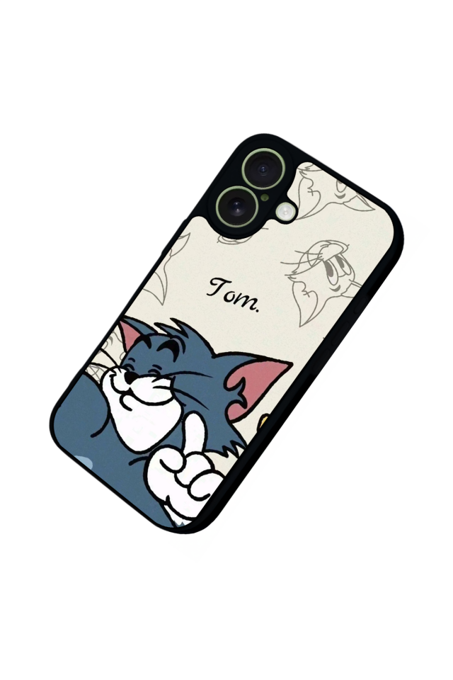 iPhone 17 Uyumlu Tom And Jerry Tasarımlı Glossy Premium Kılıf