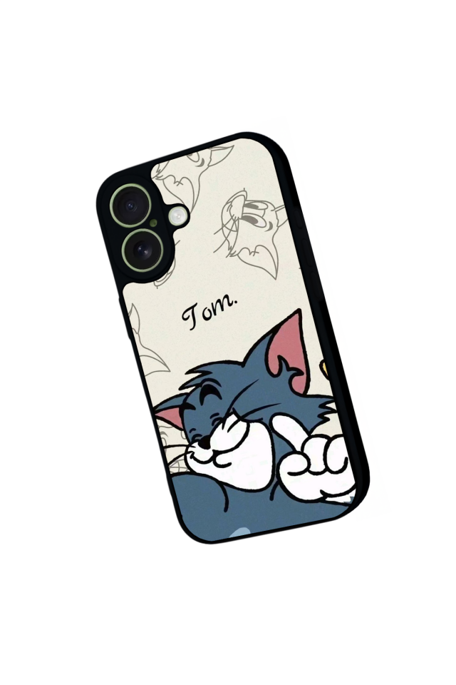 iPhone 17 Uyumlu Tom And Jerry Tasarımlı Glossy Premium Kılıf