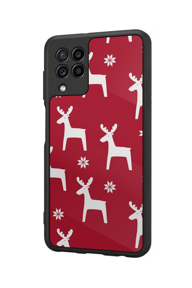 Samsung Galaxy M32 Uyumlu Yilbasi Christmas Tasarımlı Glossy Premium Kılıf