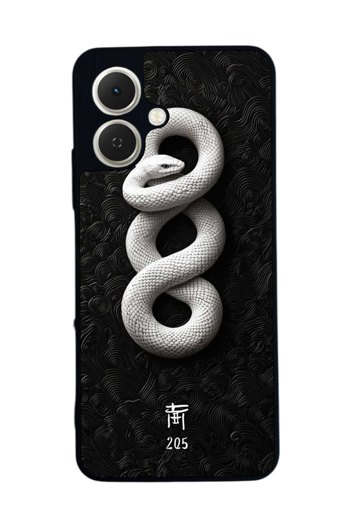 Tecno Spark GO 2 Uyumlu Yılan Tasarımlı Glossy Premium Kılıf