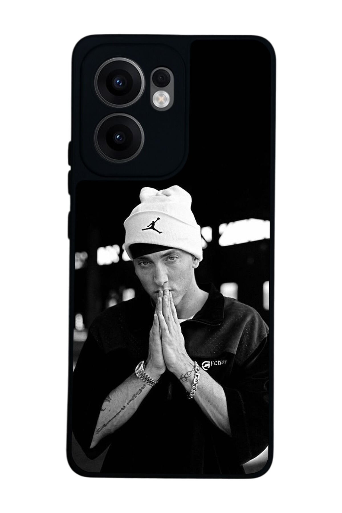 Oppo Reno 13F Uyumlu Eminem Tasarımlı Glossy Premium Kılıf