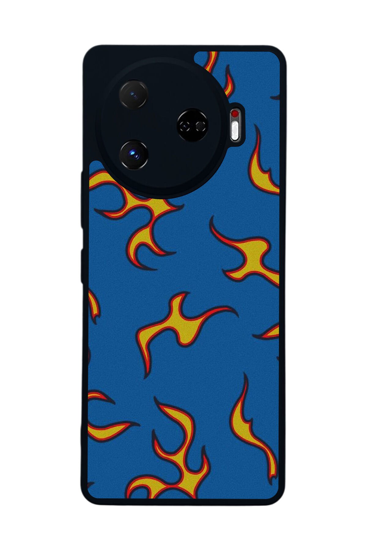 Tecno Camon 30 Pro Uyumlu Retro Flame Patterns Tasarımlı Glossy Premium Kılıf