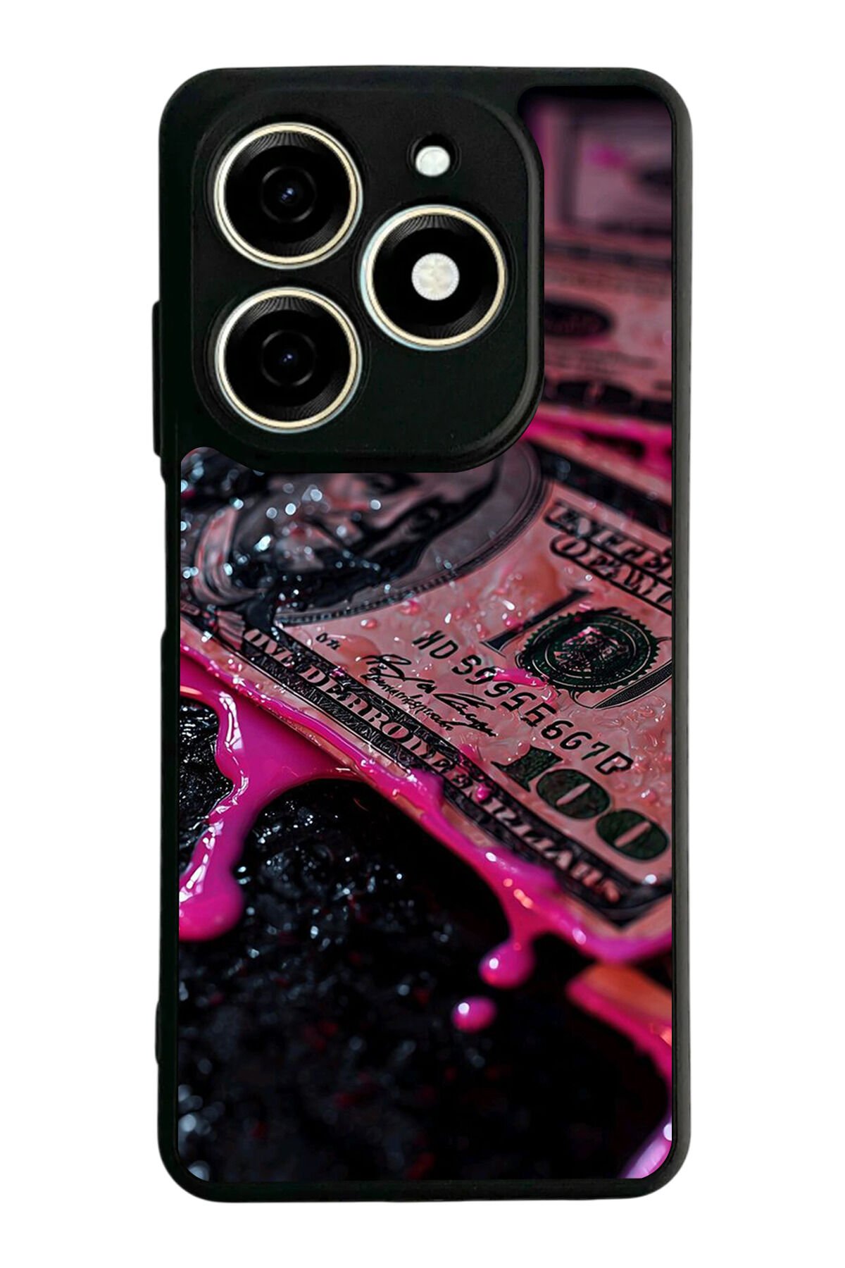 Infınıx Smart 8 Pro Uyumlu Para Tasarımlı Glossy Premium Kılıf