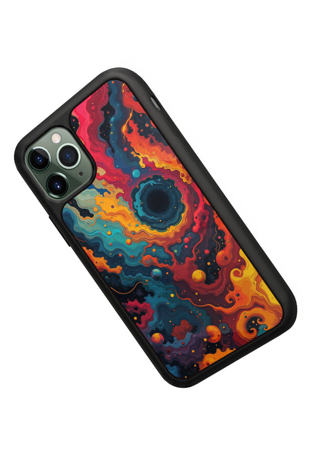 iPhone 11 Pro Max Uyumlu Abstract Tasarımlı Glossy Premium Kılıf
