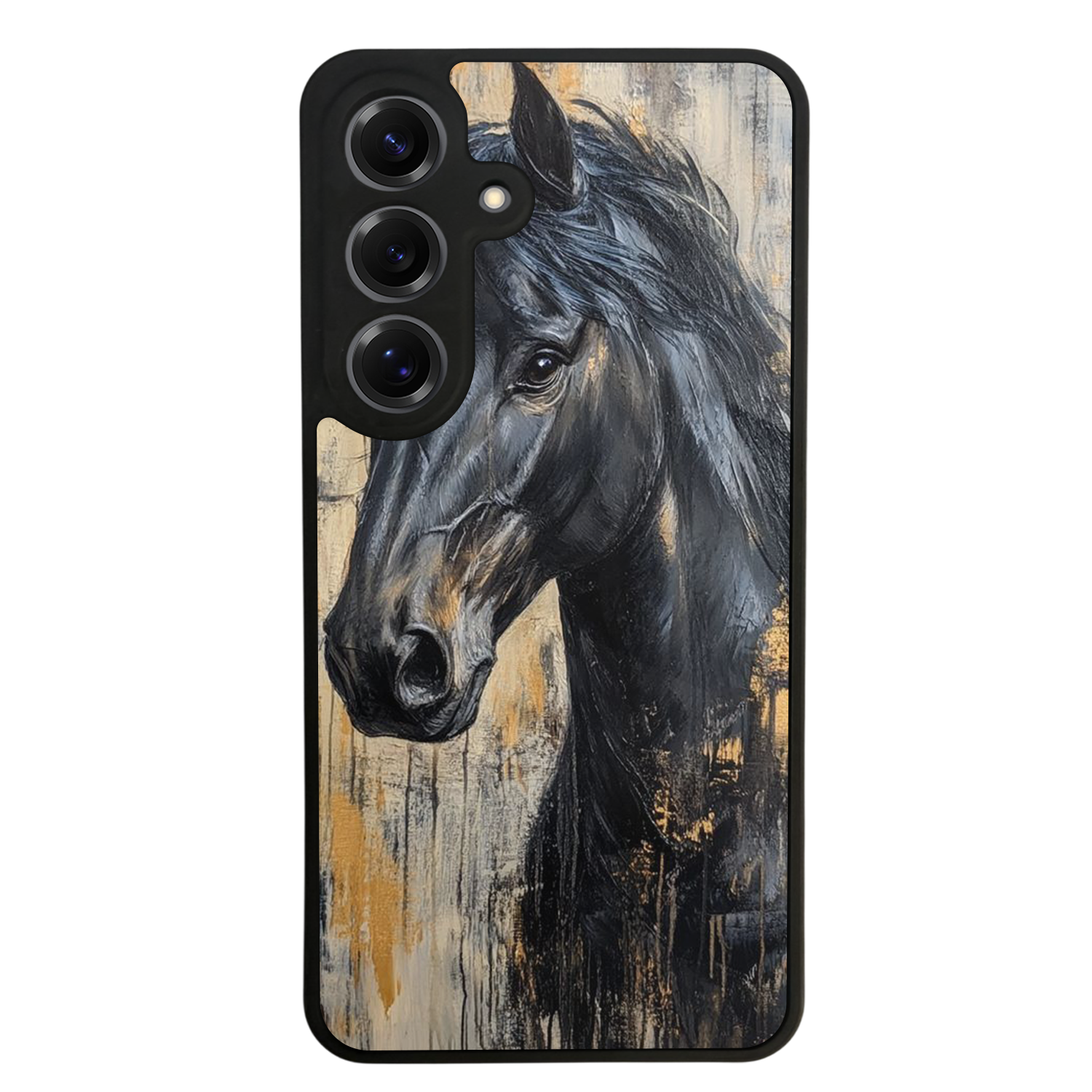 Samsung Galaxy S25 Uyumlu At Horse Tasarımlı Glossy Premium Kılıf