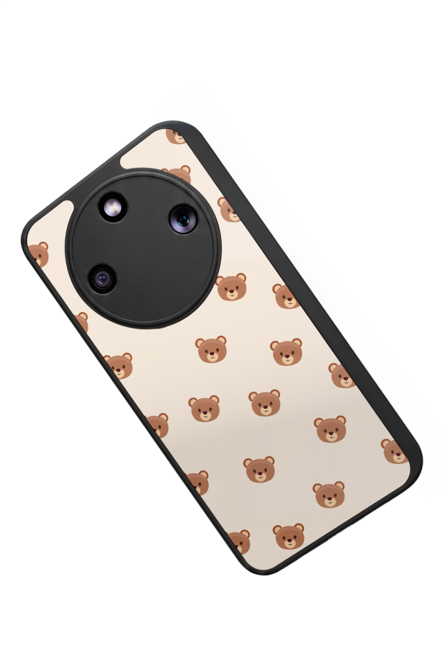 Honor Magic 8 Lite Uyumlu Ayı Tasarımlı Glossy Premium Kılıf