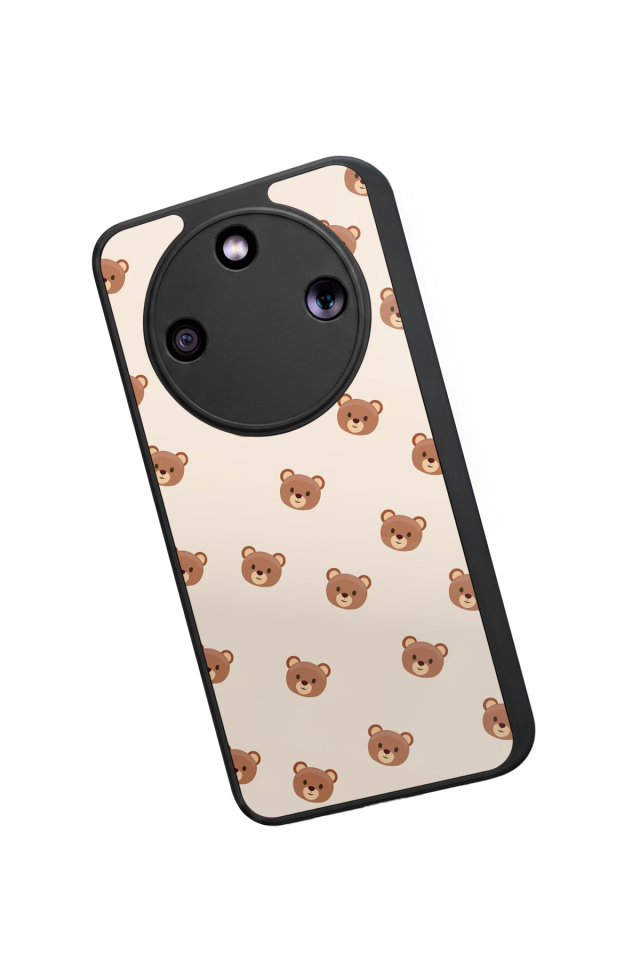 Honor Magic 8 Lite Uyumlu Ayı Tasarımlı Glossy Premium Kılıf