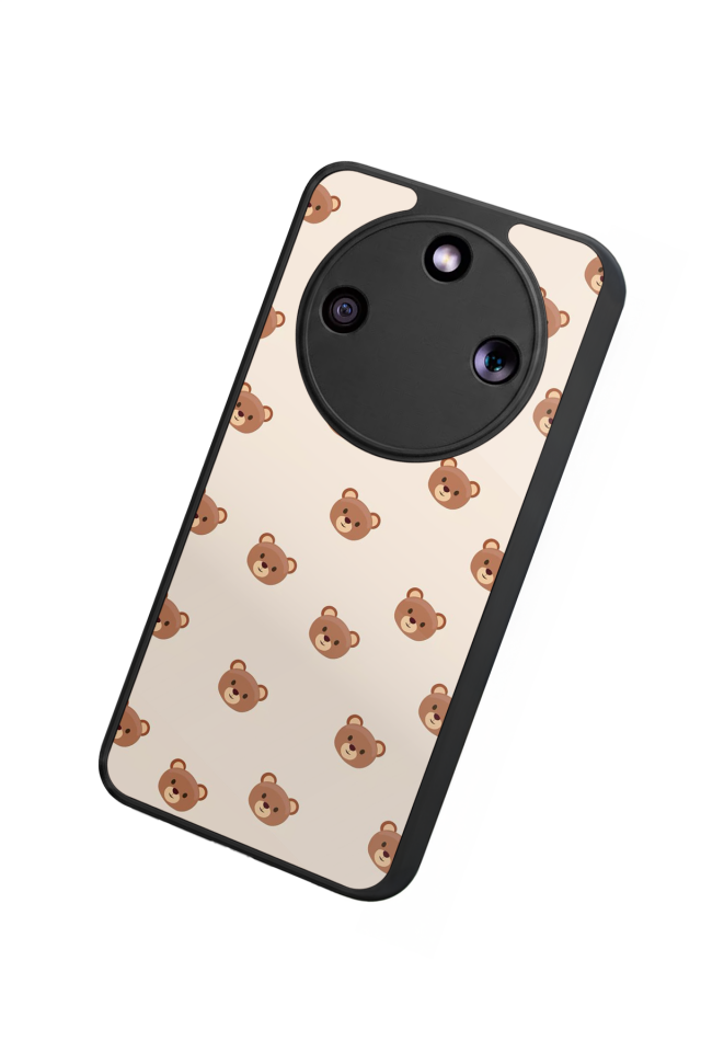 Honor Magic 8 Lite Uyumlu Ayı Tasarımlı Glossy Premium Kılıf