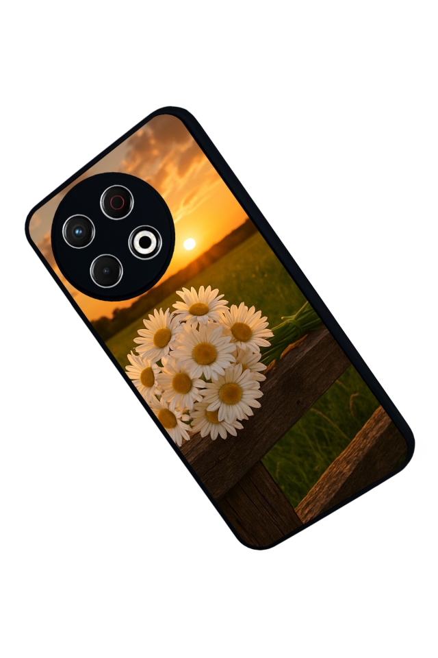 Tecno Spark 30 Pro Uyumlu Cicek Tasarımlı Glossy Premium Kılıf