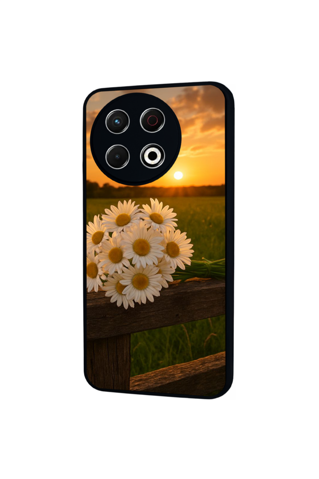 Tecno Spark 30 Pro Uyumlu Cicek Tasarımlı Glossy Premium Kılıf