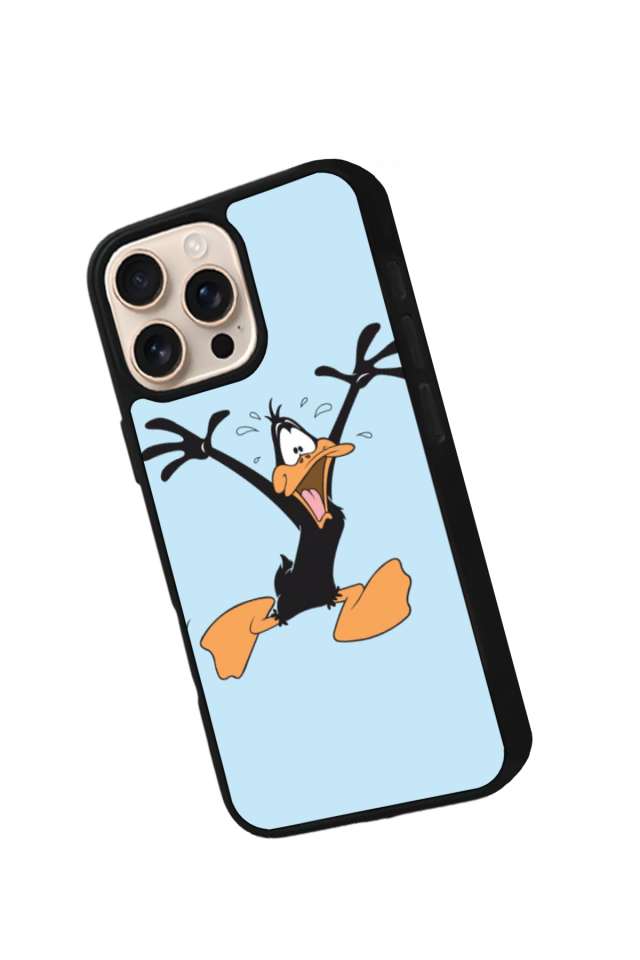 iPhone 16 Pro Max Uyumlu Daffy duck Tasarımlı Glossy Premium Kılıf