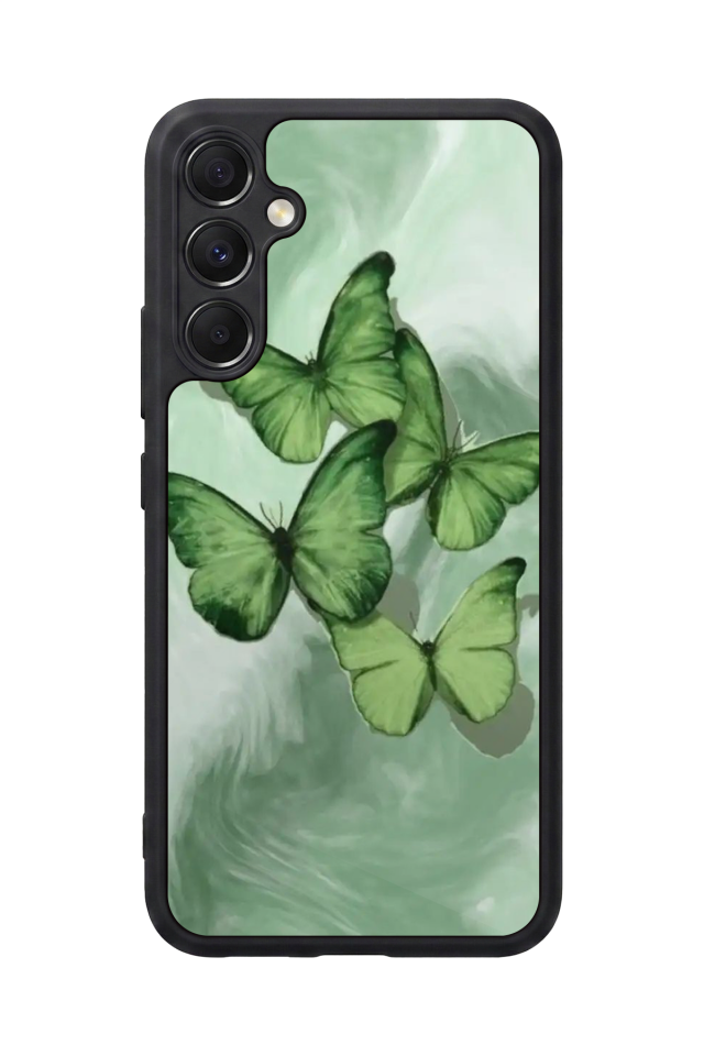 Samsung Galaxy M34 Uyumlu Kelebek Tasarımlı Glossy Premium Kılıf