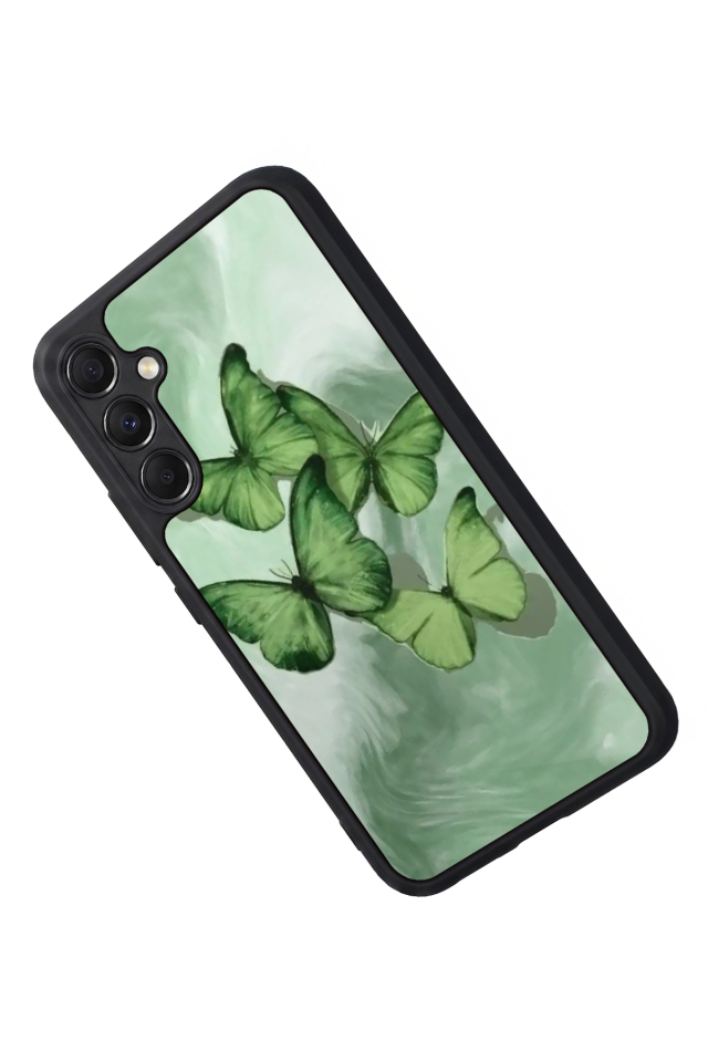 Samsung Galaxy M34 Uyumlu Kelebek Tasarımlı Glossy Premium Kılıf