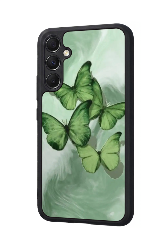 Samsung Galaxy M34 Uyumlu Kelebek Tasarımlı Glossy Premium Kılıf
