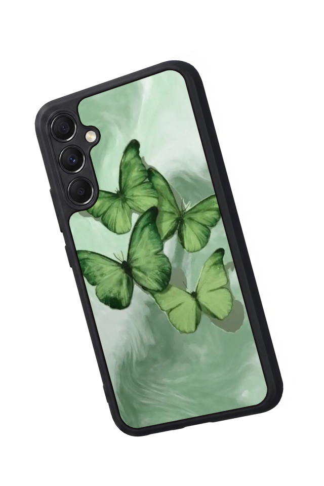 Samsung Galaxy M34 Uyumlu Kelebek Tasarımlı Glossy Premium Kılıf