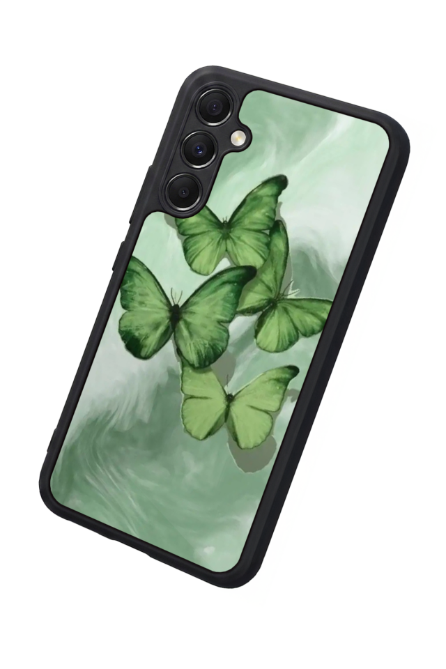 Samsung Galaxy M34 Uyumlu Kelebek Tasarımlı Glossy Premium Kılıf