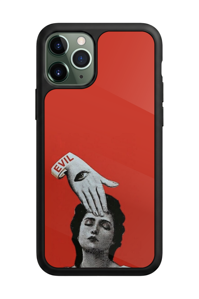 iPhone 11 Pro Uyumlu Kirmizi Tasarımlı Glossy Premium Kılıf