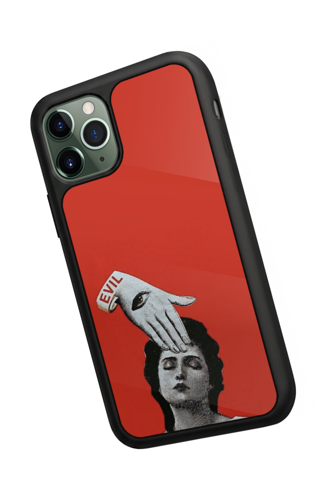 iPhone 11 Pro Uyumlu Kirmizi Tasarımlı Glossy Premium Kılıf