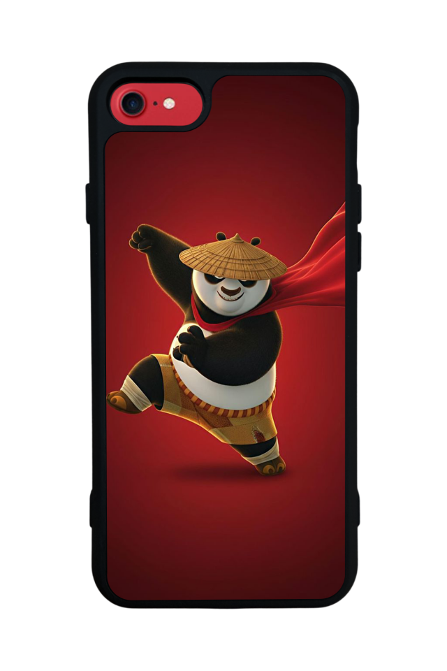 iPhone 8 Uyumlu Kung Fu Panda Tasarımlı Glossy Premium Kılıf