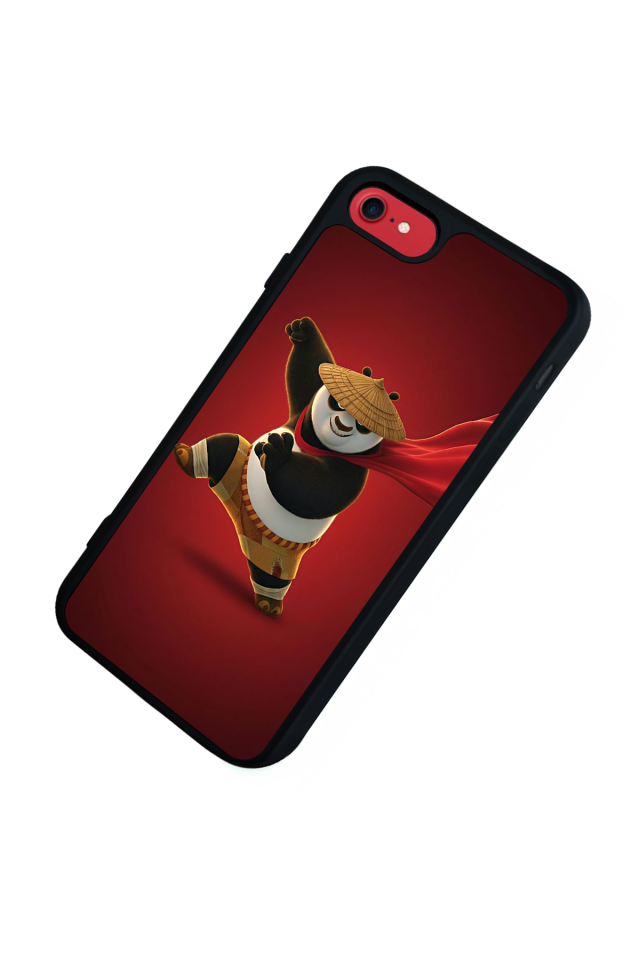 iPhone 8 Uyumlu Kung Fu Panda Tasarımlı Glossy Premium Kılıf
