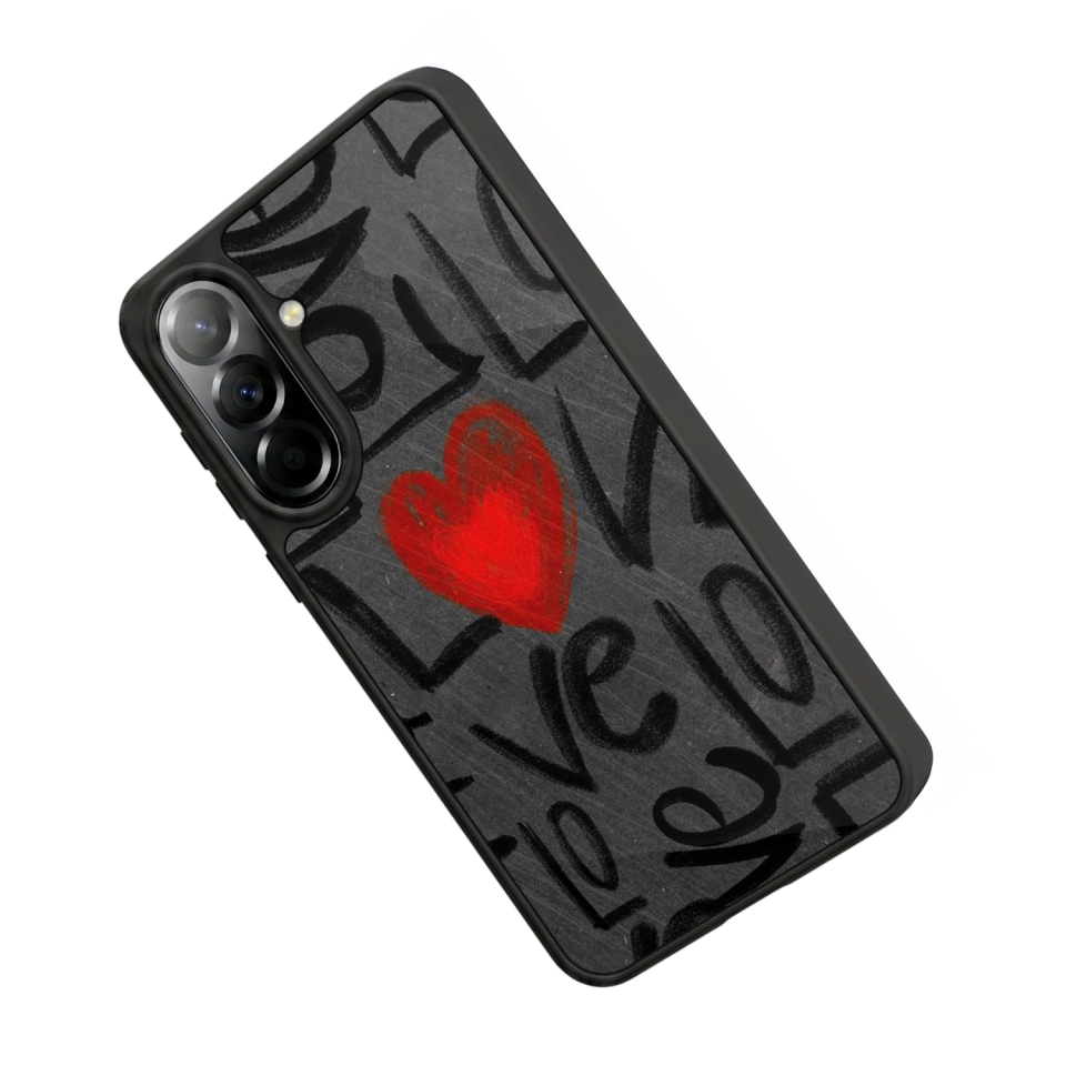 Samsung Galaxy A57 Uyumlu Love Tasarımlı Glossy Premium Kılıf