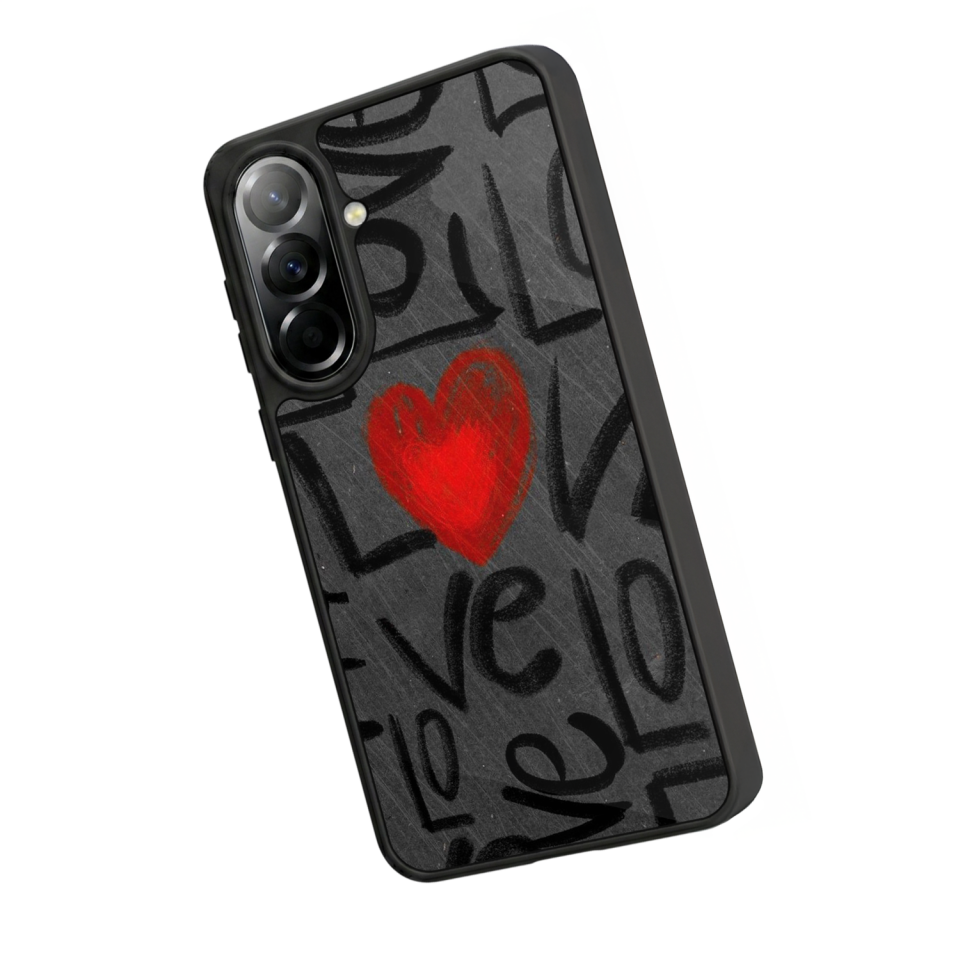 Samsung Galaxy A57 Uyumlu Love Tasarımlı Glossy Premium Kılıf