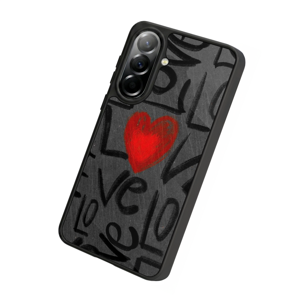 Samsung Galaxy A57 Uyumlu Love Tasarımlı Glossy Premium Kılıf