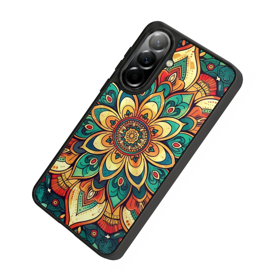 Samsung Galaxy A57 Uyumlu Mandala Tasarımlı Glossy Premium Kılıf