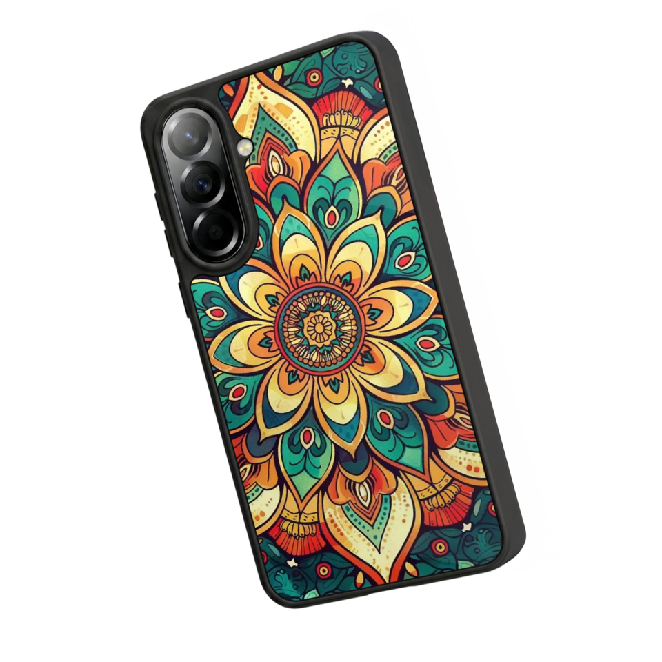 Samsung Galaxy A57 Uyumlu Mandala Tasarımlı Glossy Premium Kılıf