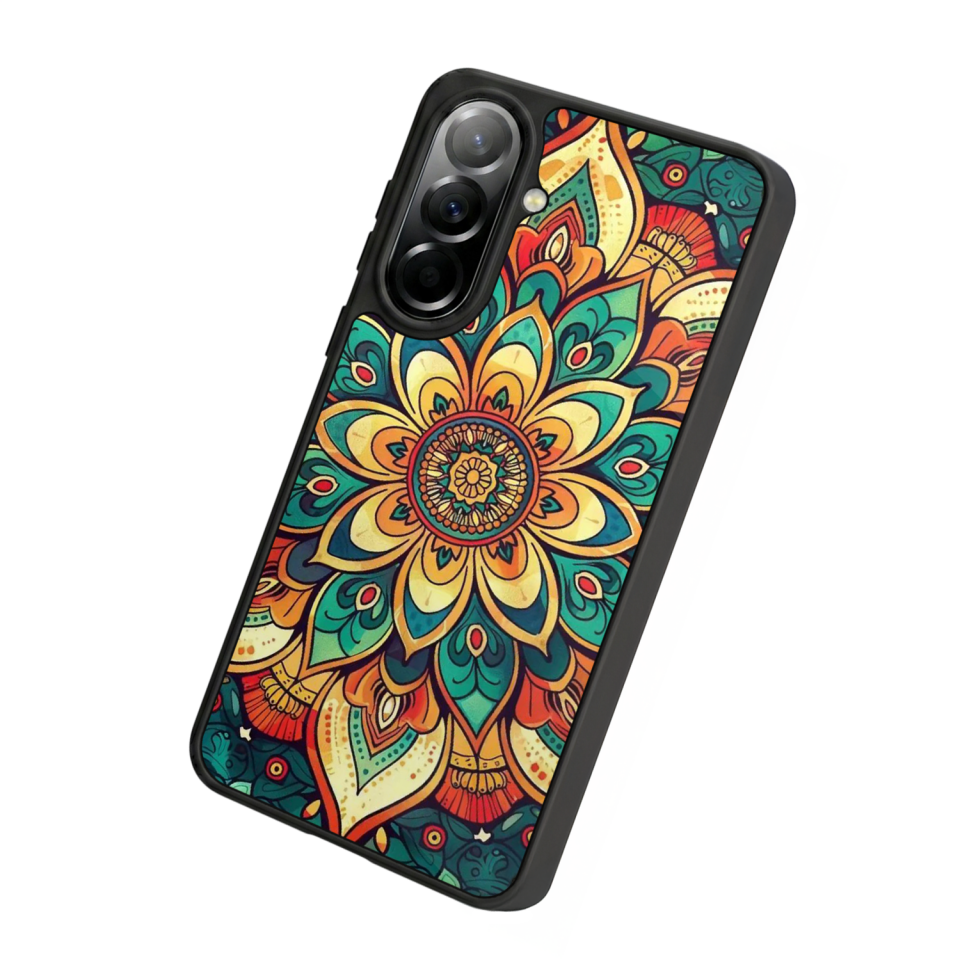 Samsung Galaxy A57 Uyumlu Mandala Tasarımlı Glossy Premium Kılıf