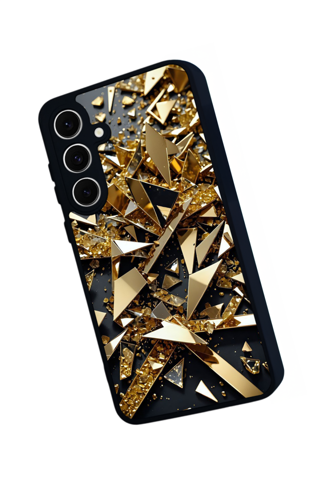Samsung Galaxy S24 FE Uyumlu Mermer Marble Tasarımlı Glossy Premium Kılıf
