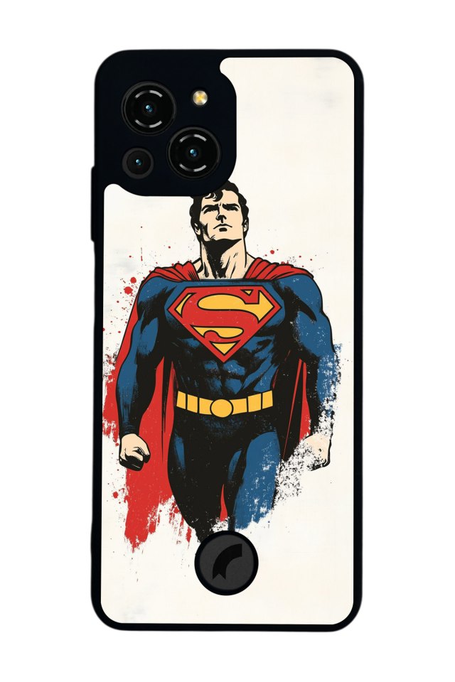 Reeder S23 Pro Max Uyumlu Superman Tasarımlı Glossy Premium Kılıf