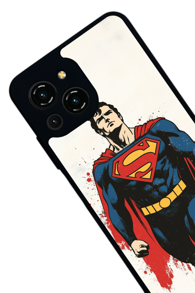 Reeder S23 Pro Max Uyumlu Superman Tasarımlı Glossy Premium Kılıf