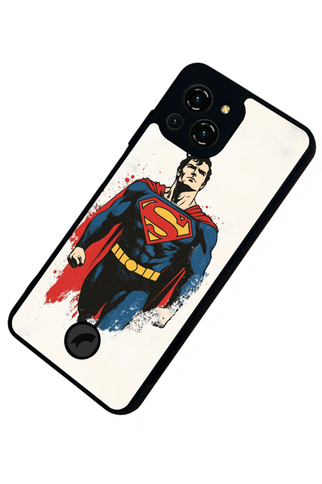 Reeder S23 Pro Max Uyumlu Superman Tasarımlı Glossy Premium Kılıf