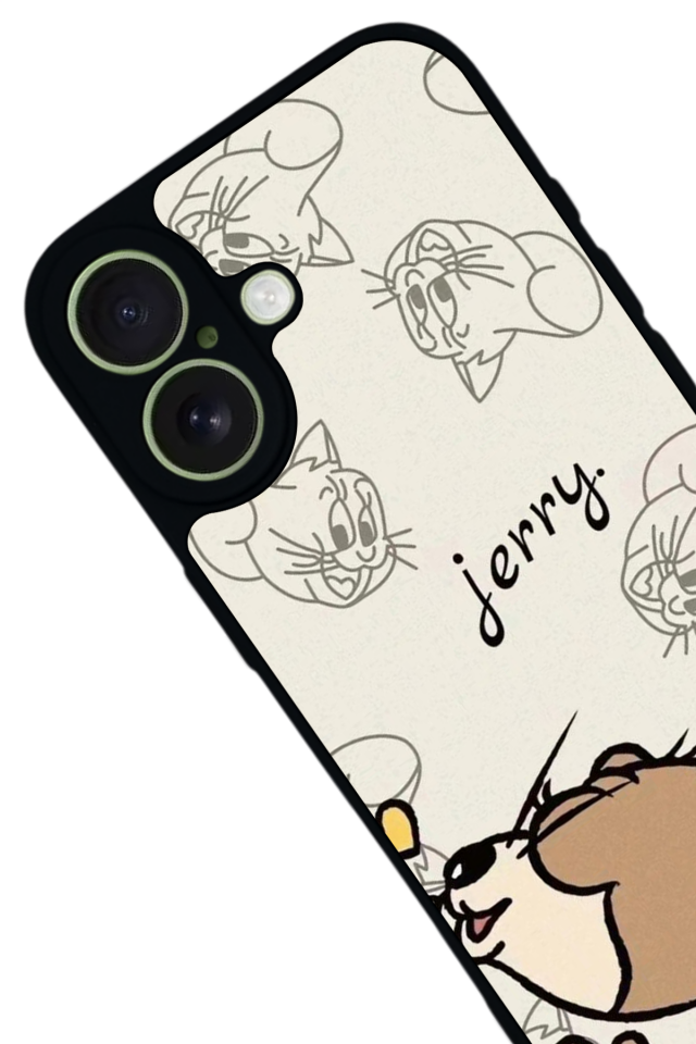 iPhone 17 Uyumlu Tom And Jerry Tasarımlı Glossy Premium Kılıf