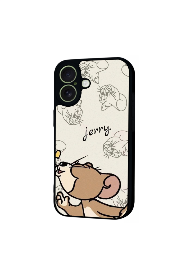 iPhone 17 Uyumlu Tom And Jerry Tasarımlı Glossy Premium Kılıf