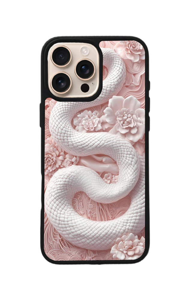 iPhone 15 Pro Uyumlu Yılan Tasarımlı Glossy Premium Kılıf