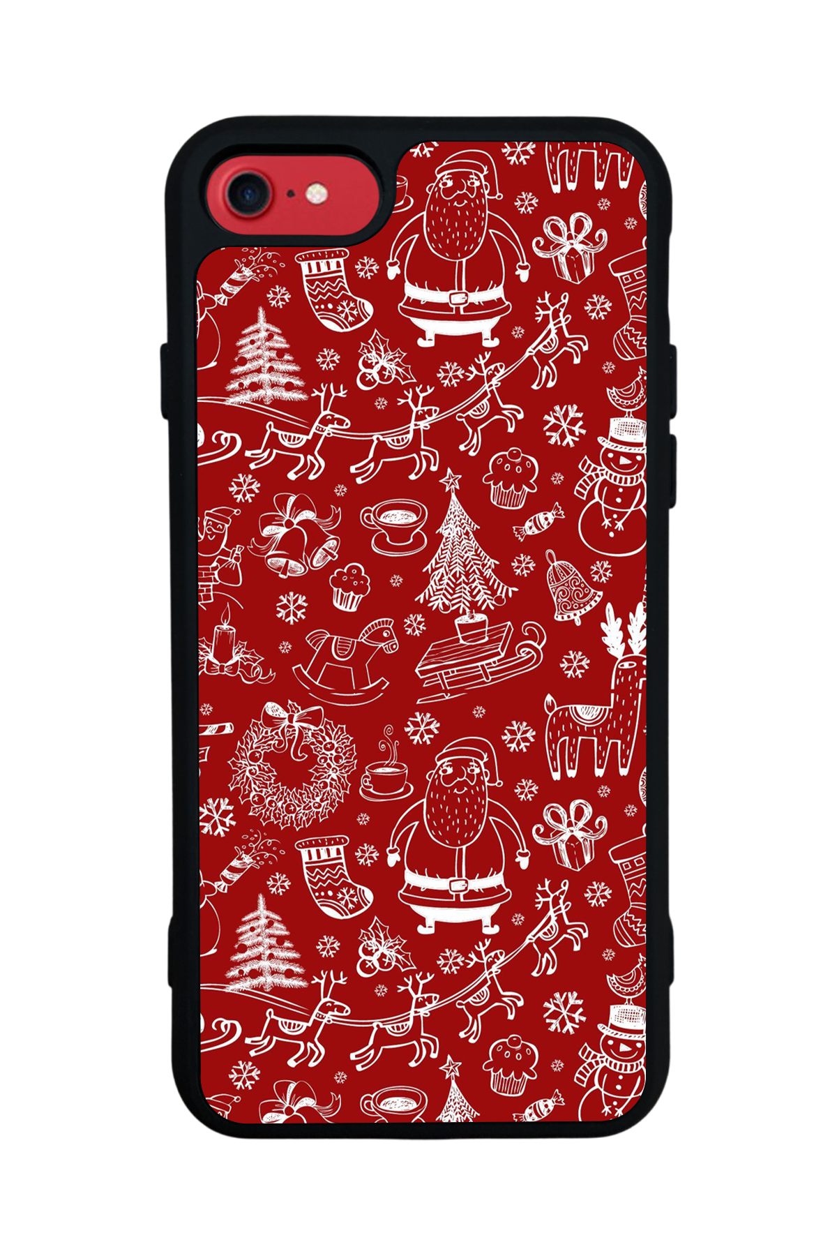 iPhone 7 Uyumlu Yilbasi Christmas Tasarımlı Glossy Premium Kılıf