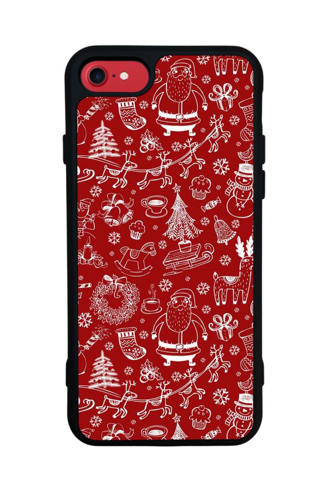 iPhone 7 Uyumlu Yilbasi Christmas Tasarımlı Glossy Premium Kılıf