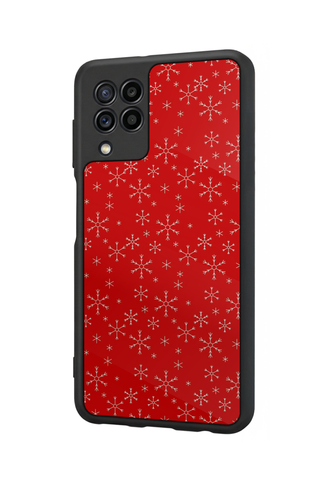 Samsung Galaxy M32 Uyumlu Yilbasi Christmas Tasarımlı Glossy Premium Kılıf