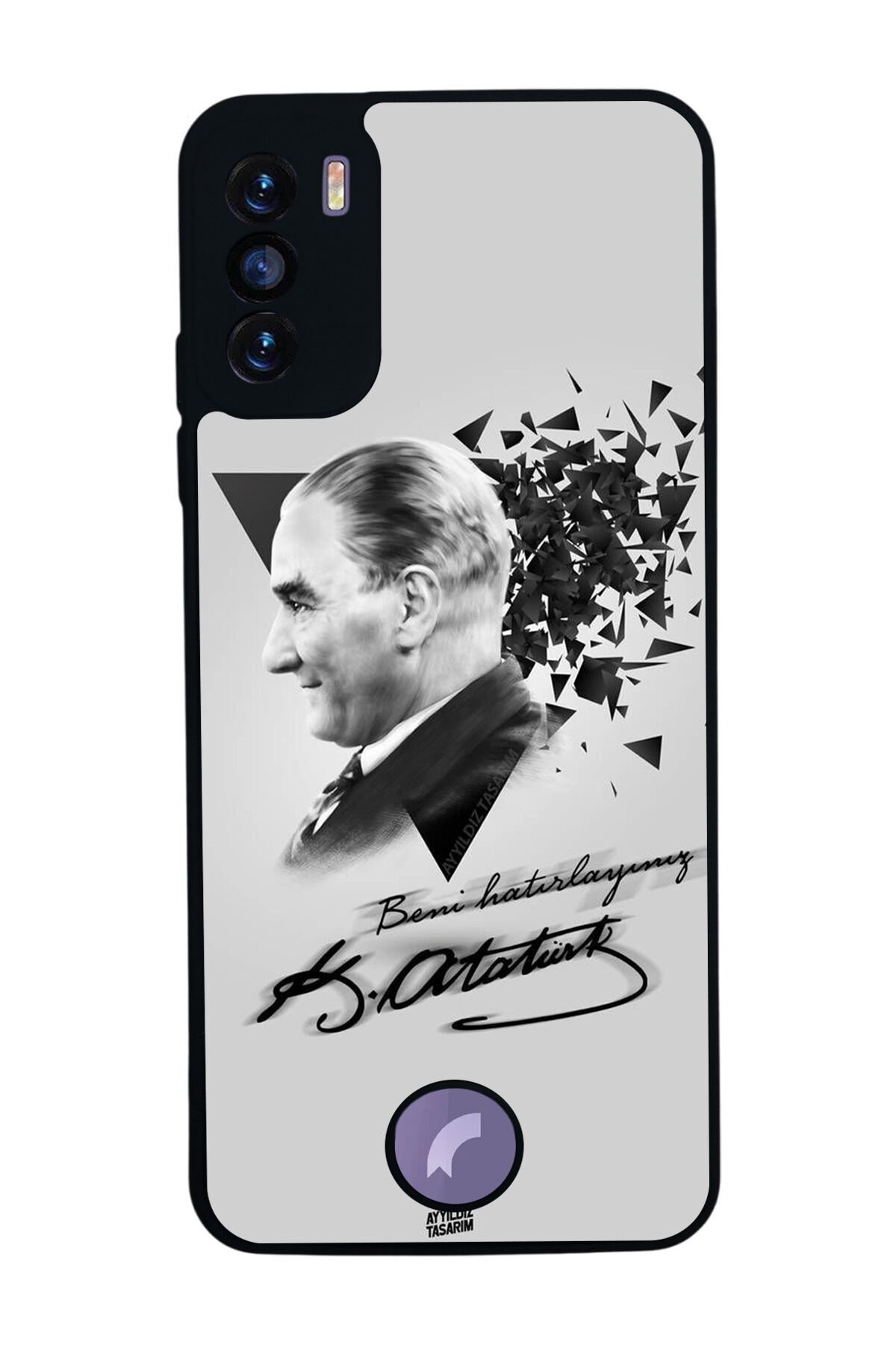Reeder S19 Max Pro S Uyumlu Mustafa Kemal Ataturk Tasarımlı Glossy Premium Kılıf