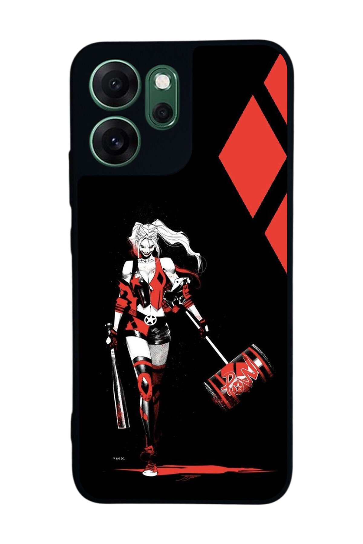 Oppo Reno 14F Uyumlu HarleyQueen Tasarımlı Glossy Premium Kılıf