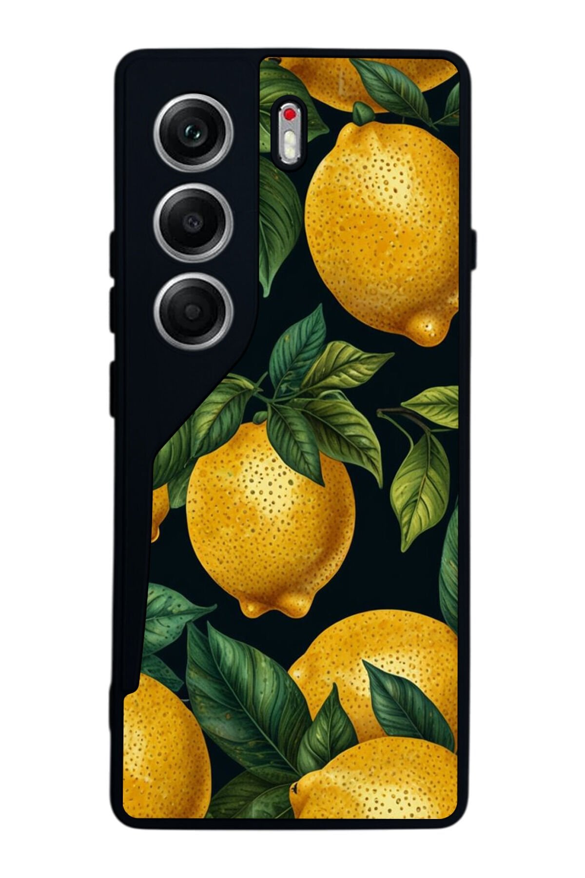 Tecno Camon 40 Uyumlu Limon Tasarımlı Glossy Premium Kılıf