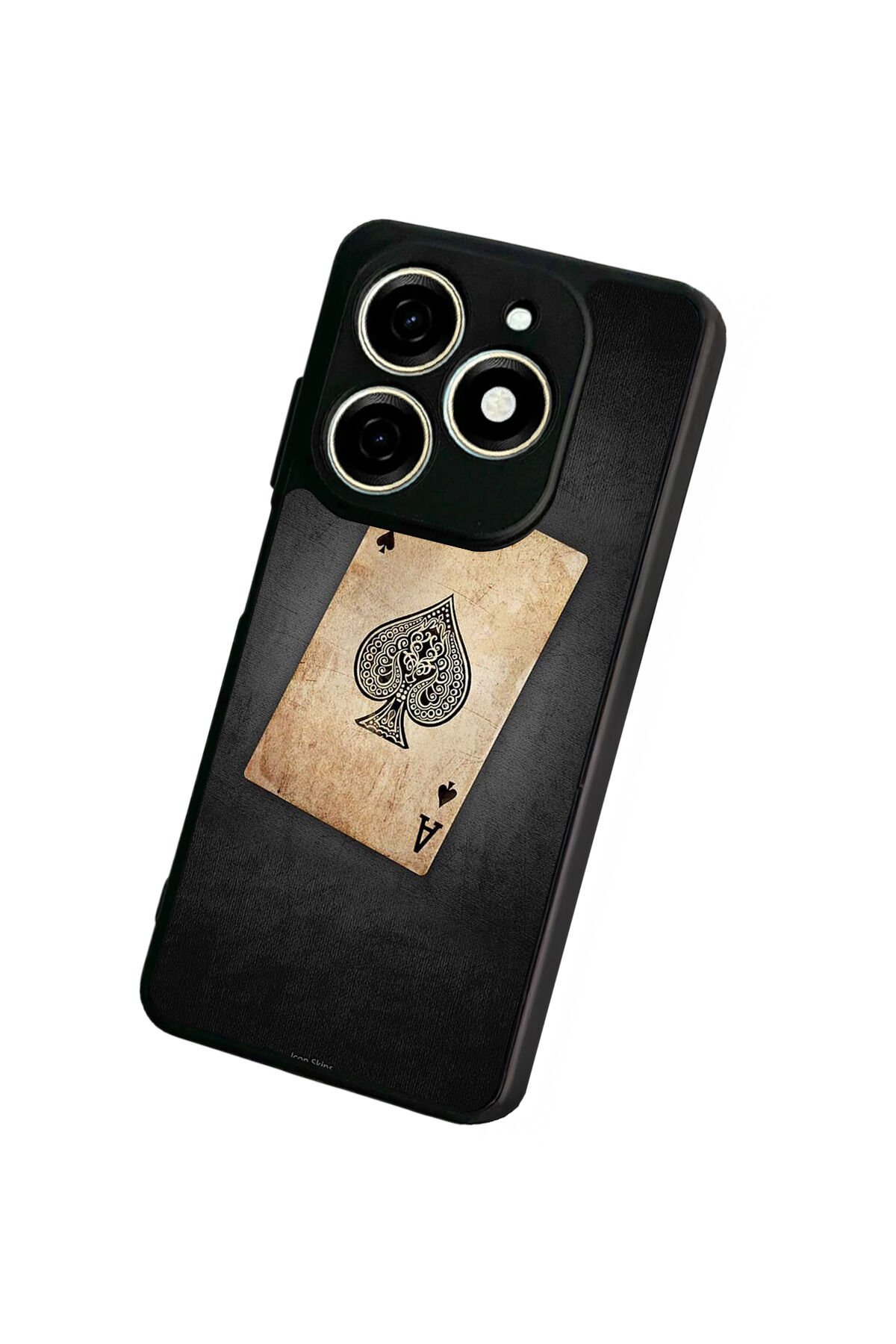 Tecno Spark 20/20C Uyumlu Kart Tasarımlı Glossy Premium Kılıf